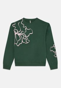 Толстовка ONLY GIRLS KOGODESSA LIFE O NECK, Pineneedle/Roseate Spoonbill/Dark Green