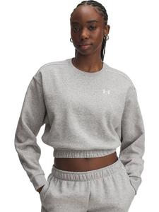 Флисовая куртка/свитер Rival Fleece Piped Crew серого цвета Under Armour