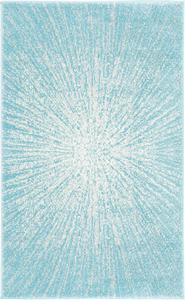 Ковер SAFAVIEH, 67 x 153 см, Evoke Collection Aqua / Ivory EVK228J Abstract Burst Non-Shedding для гостиной и спальни