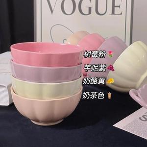 Ceramics Стильная керамическая посуда в стиле Instagram, красивые пиалы и маленькие миски для дома, цвет сырный желтый, миска 11 см, 1 штука