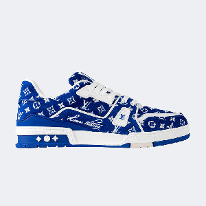 Кроссовки Louis Vuitton Louis Vuitton Trainer Sneaker 'Blue Monogram Textile', синий