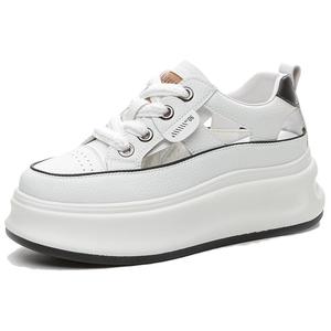 Seasonal products Женские белые низкие повседневные туфли с амортизацией и износостойкостью, цвет White