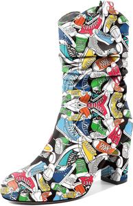 Женские ботильоны Zamikoo, высокая платформа, круглый носок, массивный каблук, короткие ботильоны, на молнии, из искусственной кожи, модные и удобные, вечерние сапоги, каблук 3,5 дюйма