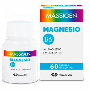 Massigen Magnesium B6 60 капсул, добавка магния и витамина B6