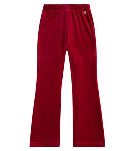 Прямые брюки из шенилла Monnalisa, Rubino