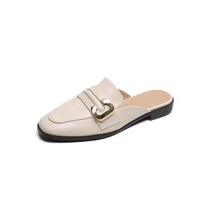 MADALLO Женские противоскользящие тапочки с закрытым носком и резиновой подошвой абрикос, цвет Apricot