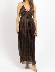 Платье макси Sangria Shimmer коричневого цвета DRESS FORUM