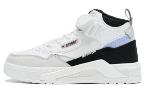 Кроссовки для скейтбординга женские, средней высоты, белые/черные Xtep