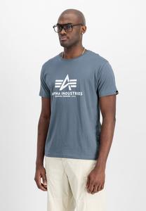 Футболка Alpha Industries Print T-shirt, Denim Blue/Blue