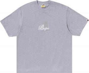 Футболка BAPE 3D Art Ape Head 'Grey', серый