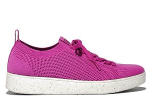 Кроссовки Rally e01 на танкетке разной вязки Fitflop, розовый
