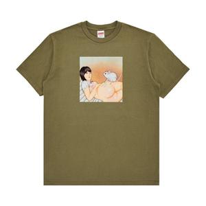 Футболка Supreme Mouse Tee, Light Olive