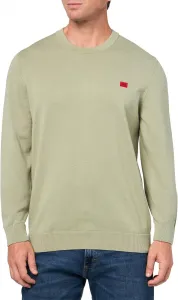 Хлопковый свитер Hugo с тканой этикеткой