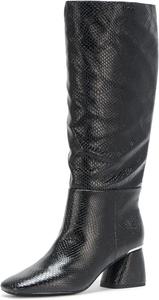 Женские сапоги DKNY Cana до колена на высоком каблуке, Black Croc