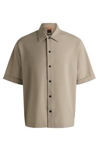 Рубашка на пуговицах Comfort fit BOSS Orange, Dark beige