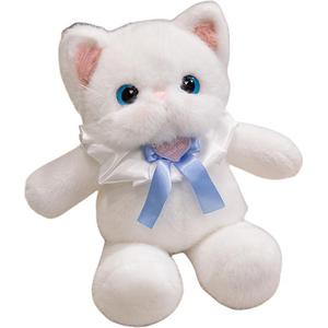 Теплая плюшевая кукла Cat Dolls высотой 46 см MERCONSER, белый