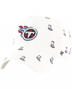 Мужская и женская белая регулируемая шляпа Tennessee Titans Confetti Clean Up '47 Brand, белый