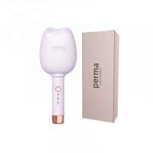 Выпрямитель для вол curling iron с функцией завивки, палочки для яичных локонов, зажим в виде кошачьей лапки 32 мм, уход за волосами с отрицательными ионами, полностью автоматический 017 CHIGO, фиолетовый