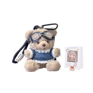 Плюшевый кулон пилот медвежонок 11см/13см высота BANQIN