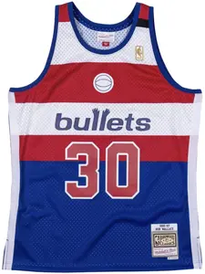 Топ NBA Washington Bullets 96 Ben Wallace Swingman Mitchell & Ness, синий