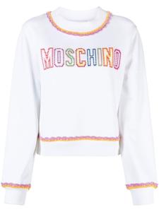 Moschino толстовка с отделкой в технике макраме, белый