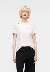 Футболка с принтом на воротнике onlketty o Only, Bright White