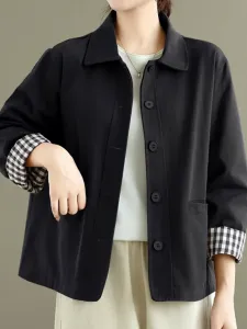 Женская верхняя одежда: куртка в клетку на подкладке Doux Belle, цвет Black