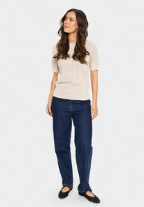 Футболка Saint Tropez MILA POINTELLE, Gray Morn Melange/Beige