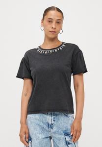 Футболка ONLY Petite ONLOZIAS LIFE CHAIN, Black