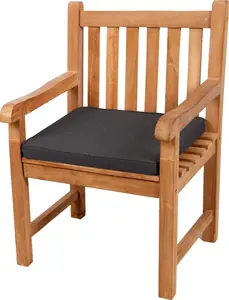 Подушка для сиденья для скамеек, садовых качелей и сидений, гладкая. FK5 (60x60x5, темно-серый) POOM