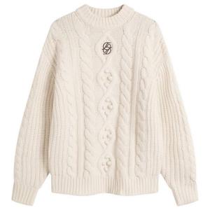 Джемпер вязанной вязки Drole de monsieur Drôle De Monsieur, off белый