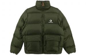 Куртка Converse Patch Pocket Puffer, зеленый