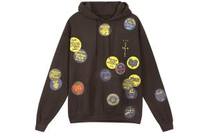 Толстовка с капюшоном Travis Scott Cactus Jack x McDonald's, коричневая, коричневый