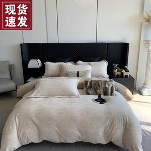 LUOLAI HOME Комплект постельного белья 1,5 м, 4 предмета, простыня, цвет Yunhai Coffee