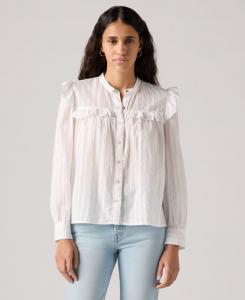 Женская блузка Gianna с длинными рукавами и оборками Levi's, Bright White