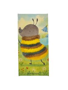 Mr. & Mrs. Panda Банное полотенце с изображением шмеля, пушистый дизайн без надписи, пастельно-желтого цвета