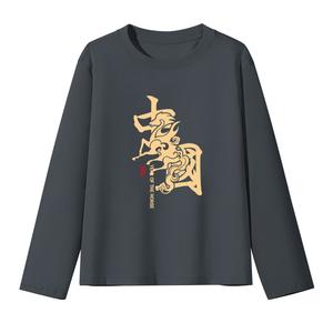 Футболка для детей Crew Neck Moderate WARRIOR, iron серый/h horse pattern china