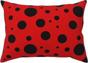 Pevtufa Наволочки с принтом божьи коровки с застежкой конвертом Ladybug Pattern