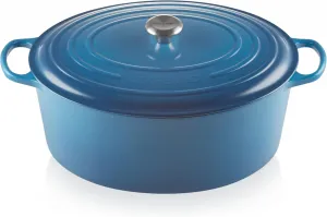 Жаровня овальная Le Creuset Signature, 14700 мл, синий