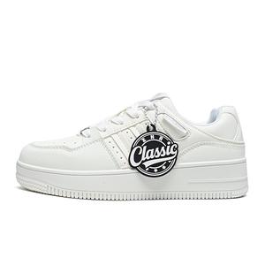 Износостойкие легкие дышащие увеличивающие рост низкие скейтбордские кроссовки Unisex ZHR, белый[upgraded glacier box included]