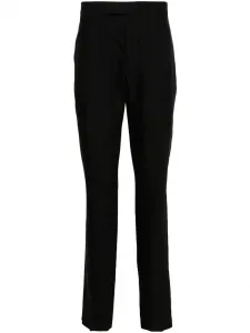 Зауженные брюки строгого кроя Lardini, черный