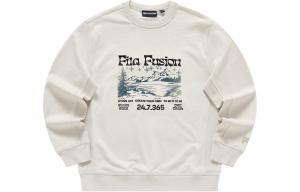 Рабочий свитер мужской тёплый бежевый FILA FUSION