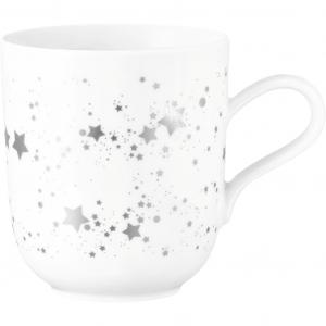 Кружка Liberty - Silver Stars с ручкой, 0,40 л Seltmann Weiden, белый/серебристый