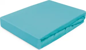 Простыня на резинке, трикотаж 180х200см, бирюзовая Darymex