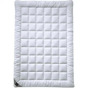 Одеяло из искусственного волокна 520 ALCANDO, одеяла для лета и зимы, легкое одеяло с наполнителем 100% полиэстер AIRSOFT-синтетическое волокно, 1 шт. Практичное и уютное волокнистое одеяло Billerbeck, белый