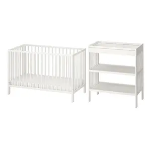 Комплект детской мебели, белый, 60x120 см, 2 шт. GULLIVER IKEA