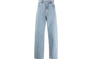 Джинсы с широкими штанинами и нашивкой с логотипом Carhartt WIP, синий