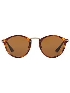 Солнцезащитные очки PO3166S в круглой оправе Persol, коричневый