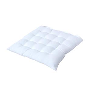 Подушка на стул Homescapes белый, 40/40/6,5 см