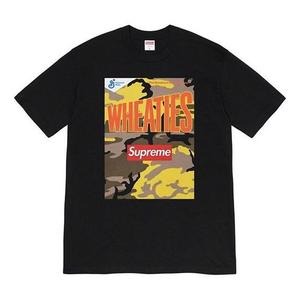 Футболка Supreme Week 6 x Wheaties Crossover Printing Round Neck Short Sleeve Unisex, мультиколор
